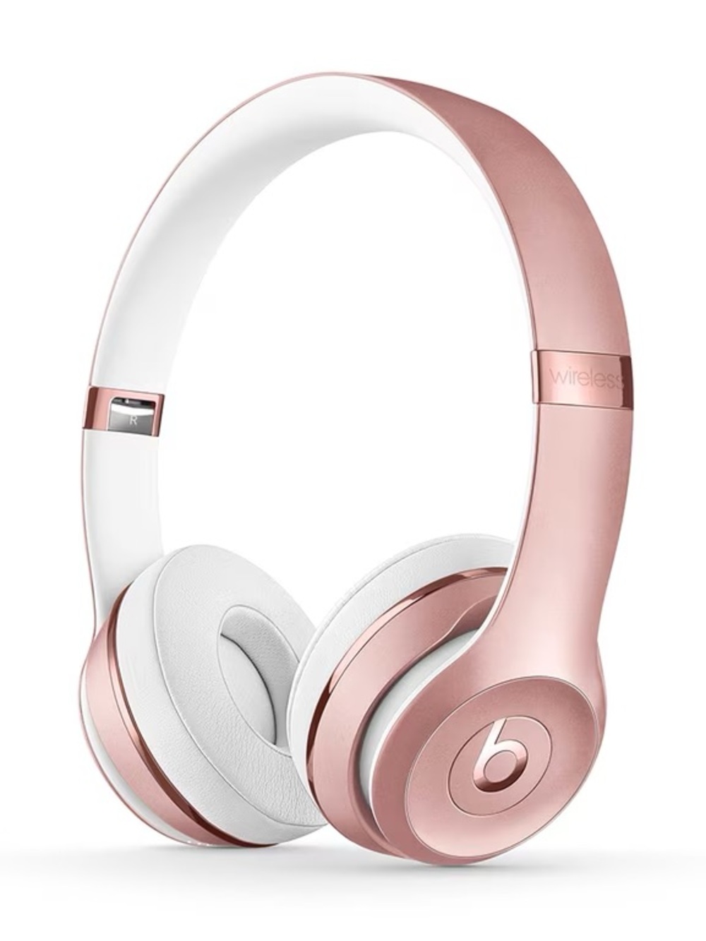 Apple Beats On-Ear Headphones - Rose Gold and White